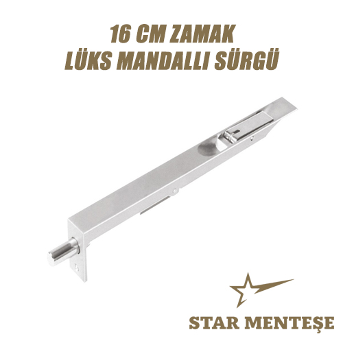 16 Cm Lüks Mandallı Sürgü